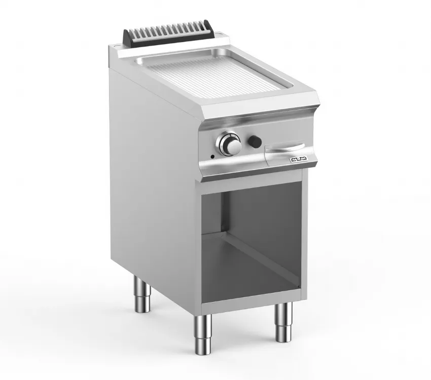 FRY-TOP GAZ  SUR ARMOIRE, 1 PLAQUE RAYEE MBM FTBG74AR DOMINA PRO 700