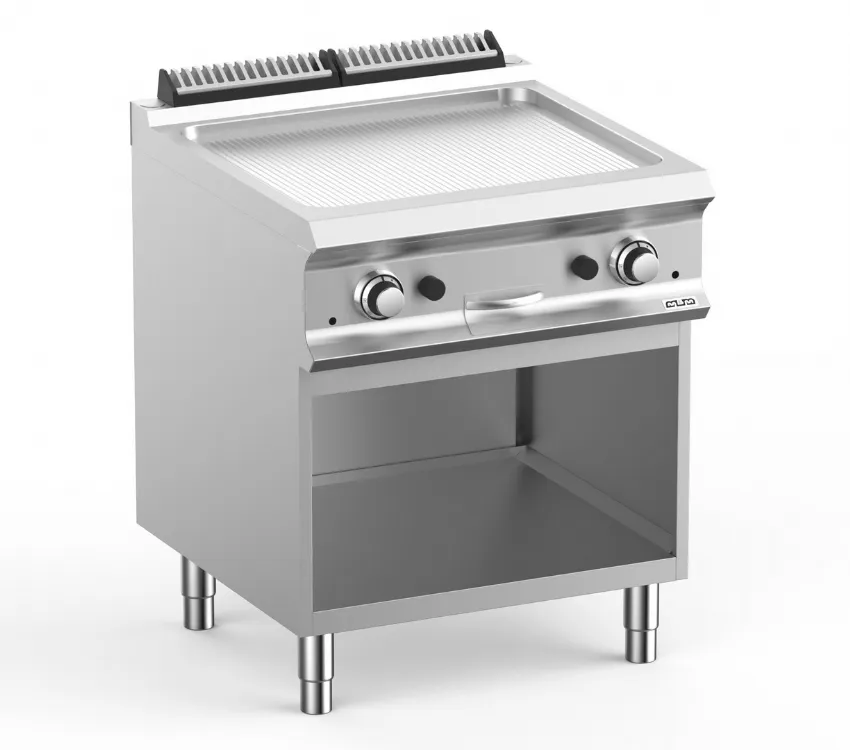 FRY-TOP GAZ SUR ARMOIRE, 1 PLAQUE RAYEE MBM FTBG77AR DOMINA PRO 700