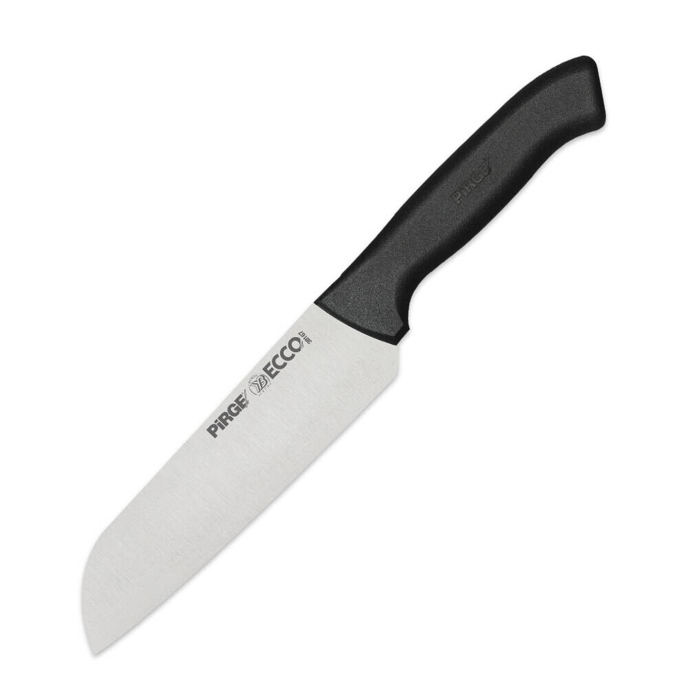 Couteau Santoku 17 cm Noir PIRGE