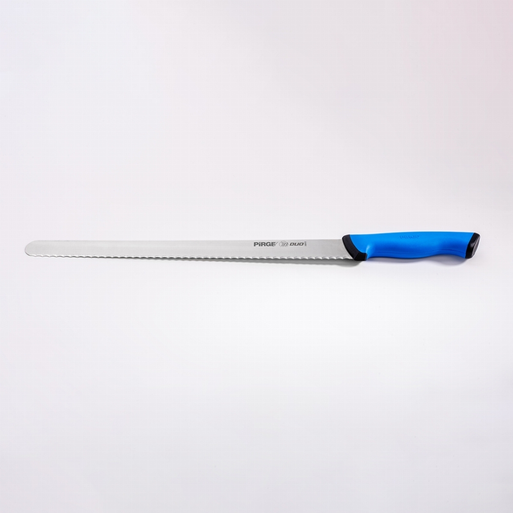 Couteau à pain professionnel dentelé 30 cm bleu PIRGE