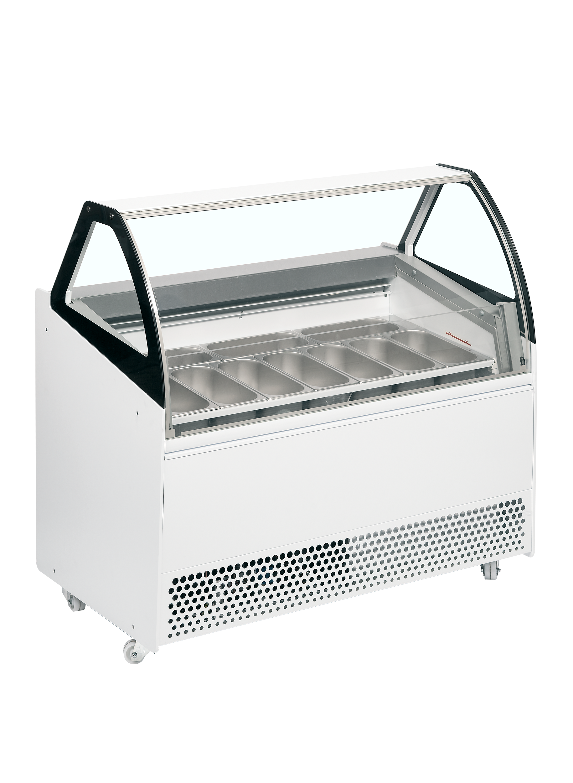 Vitrine ventilée pour glace en bac TEFCOLD-BERMUDA VIEW RV10