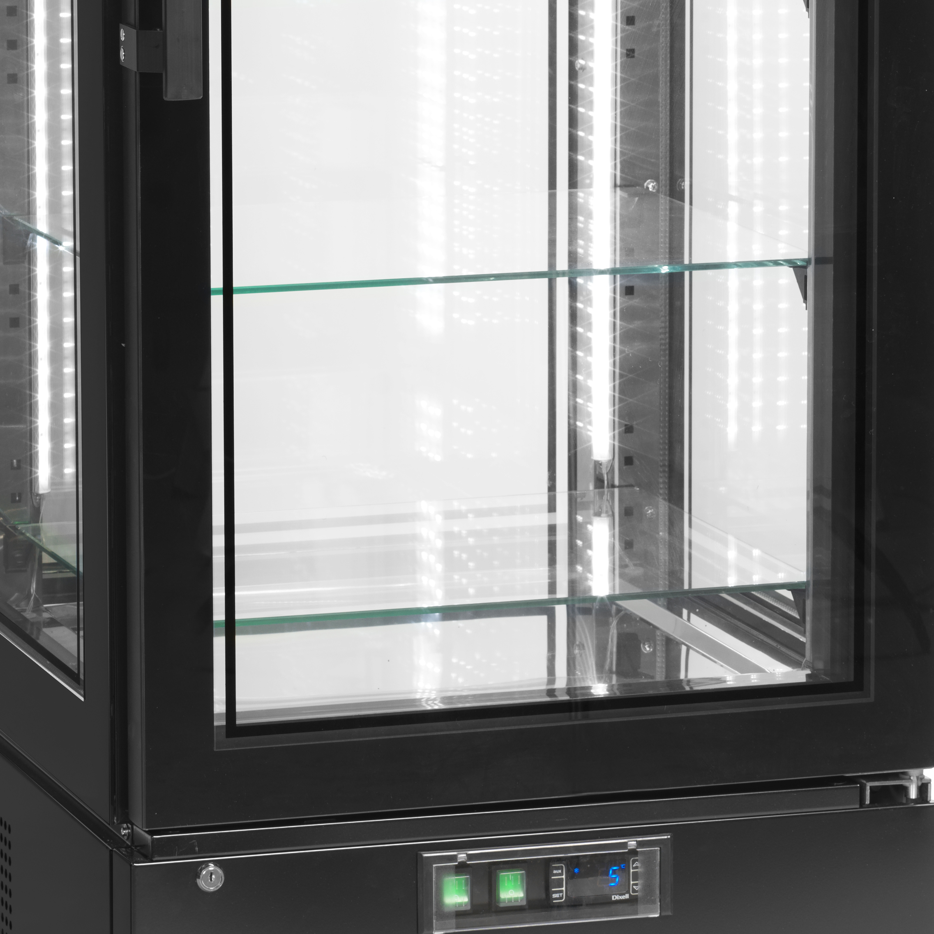 Armoire vitrée réfrigérée (froid positif) TEFCOLD-UPD400-C