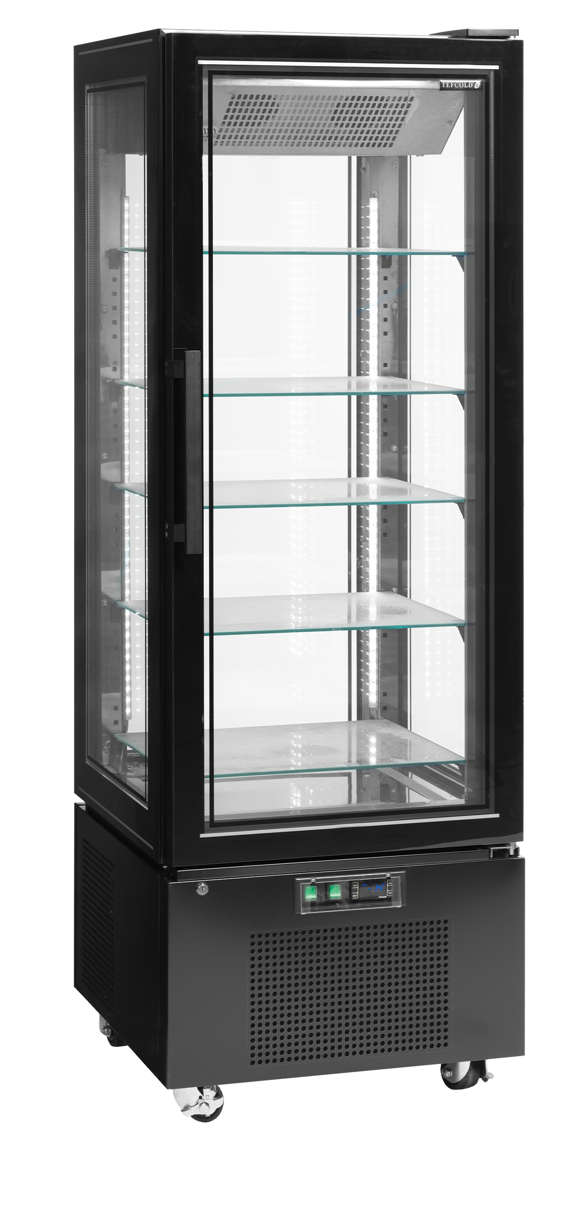 Armoire vitrée réfrigérée (froid négatif) TEFCOLD-UPD400-F
