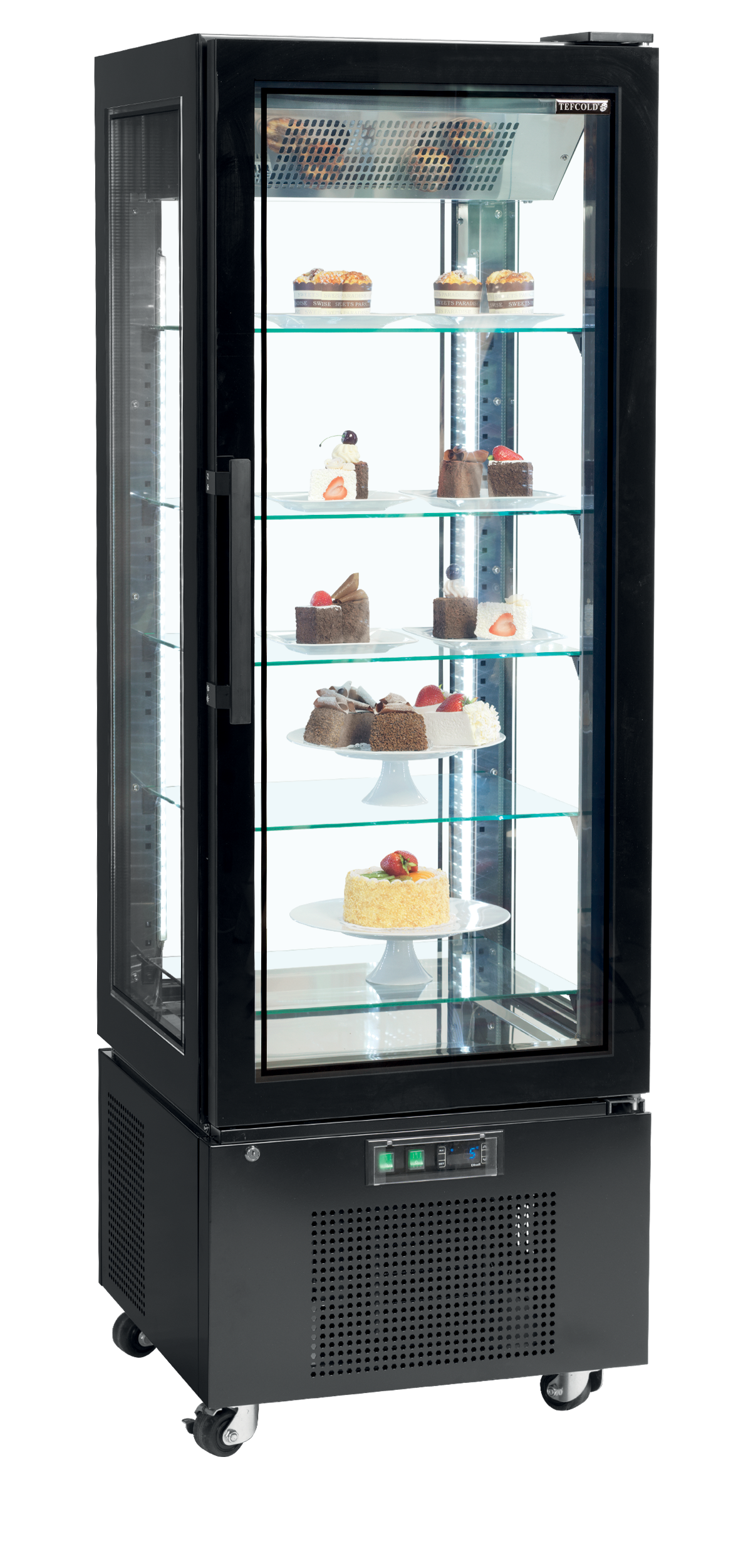 Armoire vitrée réfrigérée (froid négatif) TEFCOLD-UPD400-F
