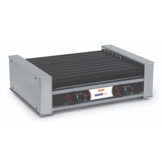 Grill saucisses rotatif horizontal avec revetement anti-adhérent - Largeur 46cm NEMCO 8018SX-230