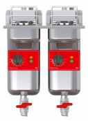 Friteuse encastrable double cuve FRIFRI SUPER EASY avec filtration - 2 x 9 litres largeur 400mm FRIFRI SD-422-H32-G0