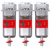 Friteuse encastrable triple cuve FRIFRI SUPER EASY avec filtration - 3 x 9 litres largeur 600mm FRIFRI SD-633-M33-G0