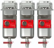 Friteuse encastrable triple cuve FRIFRI PRECISION avec filtration - 3 x 9 litres largeur 600mm FRIFRI PD-633-M33-G0