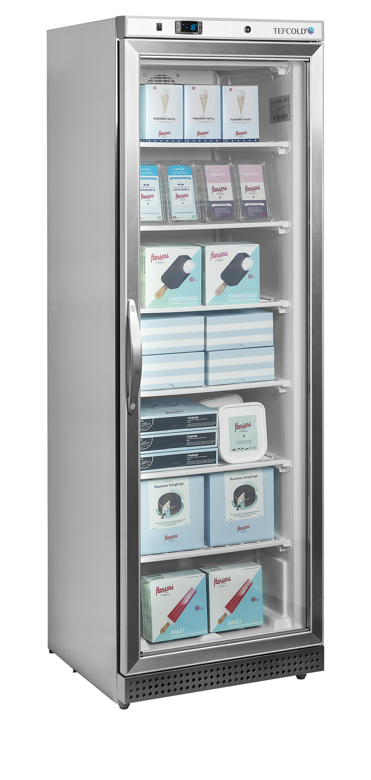 Congélateurs verticaux de vitrine TEFCOLD-UF400SG