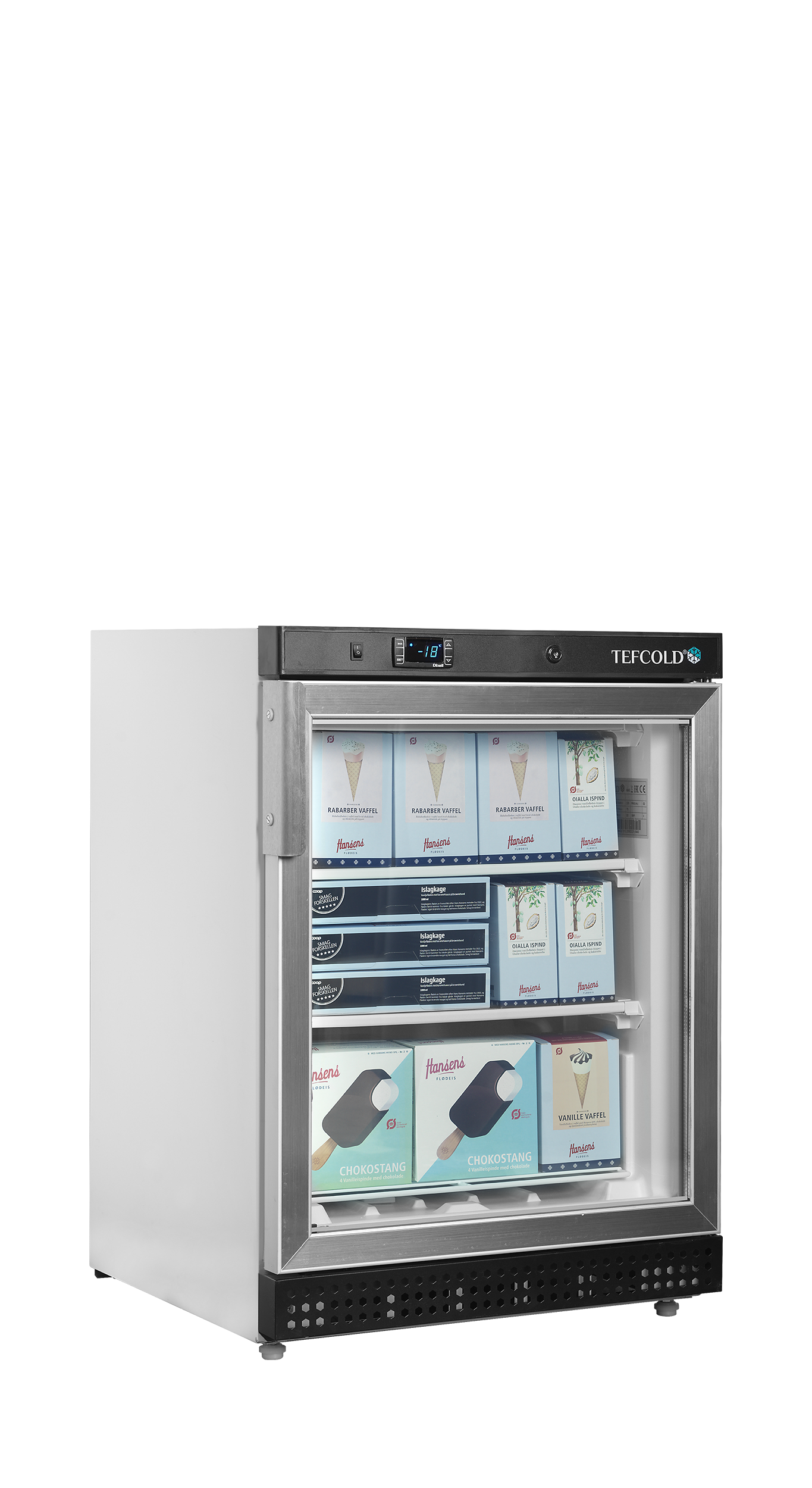 Mini Armoire refrigérée porte vitrée negative TEFCOLD-UF200G