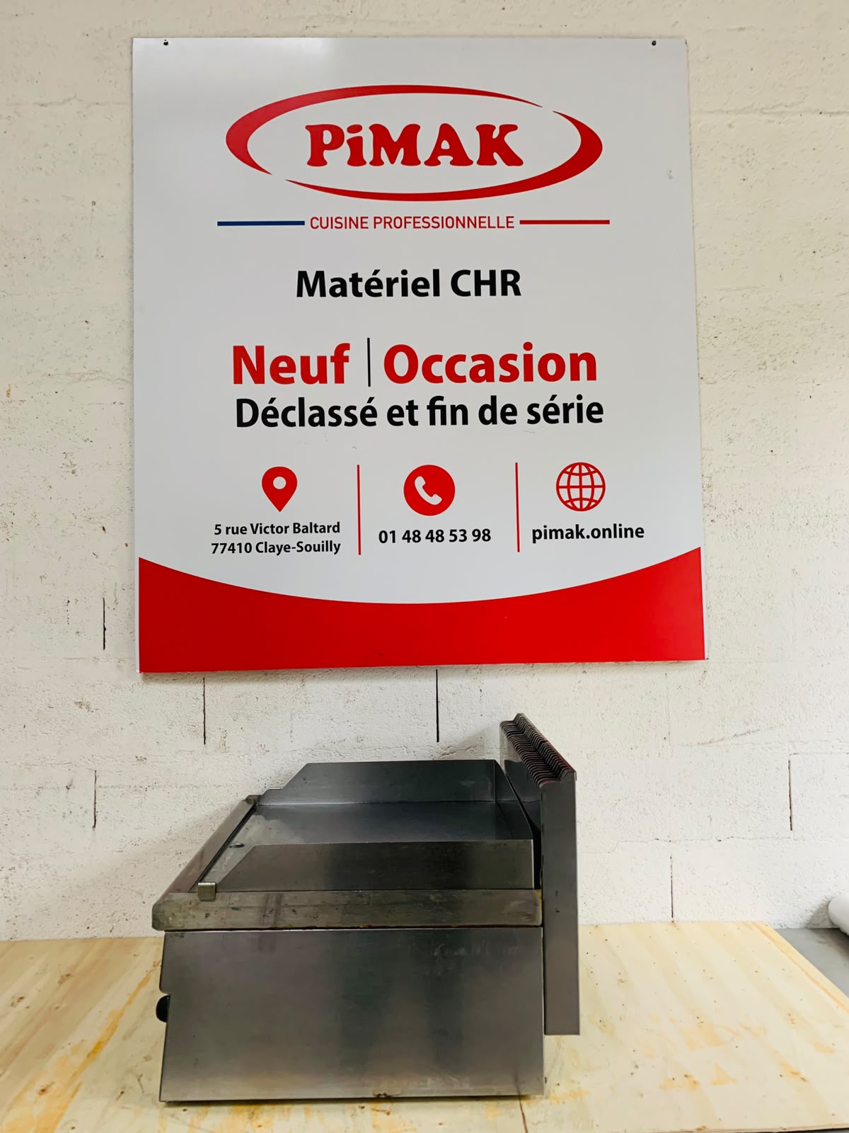 Fry-top à gaz MBM Minima 600 – GFT66LC – plaque lisse chromée