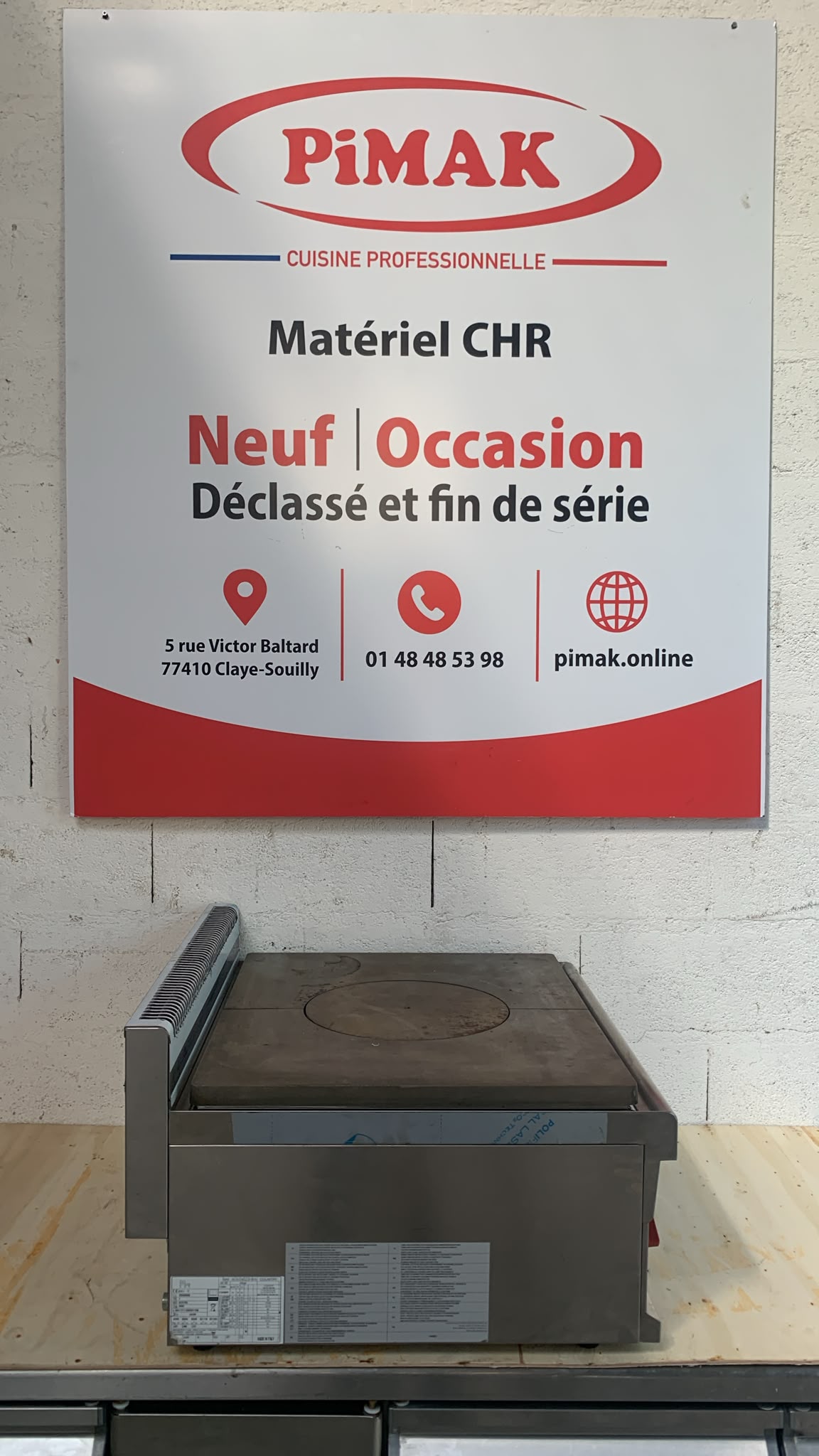 Plaque coup de feu gaz Gastro M Série 650 – à poser