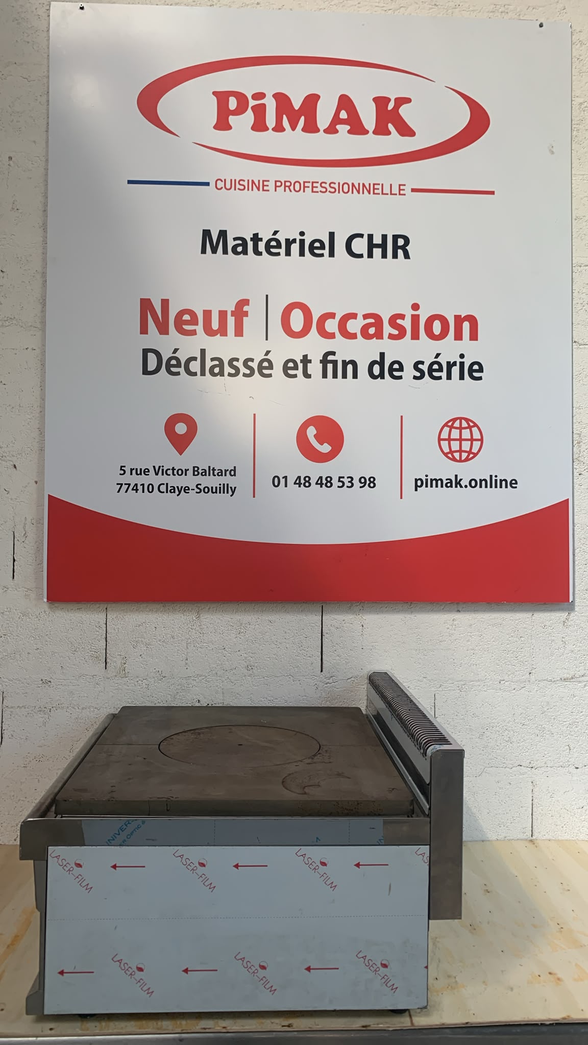 Plaque coup de feu gaz Gastro M Série 650 – à poser