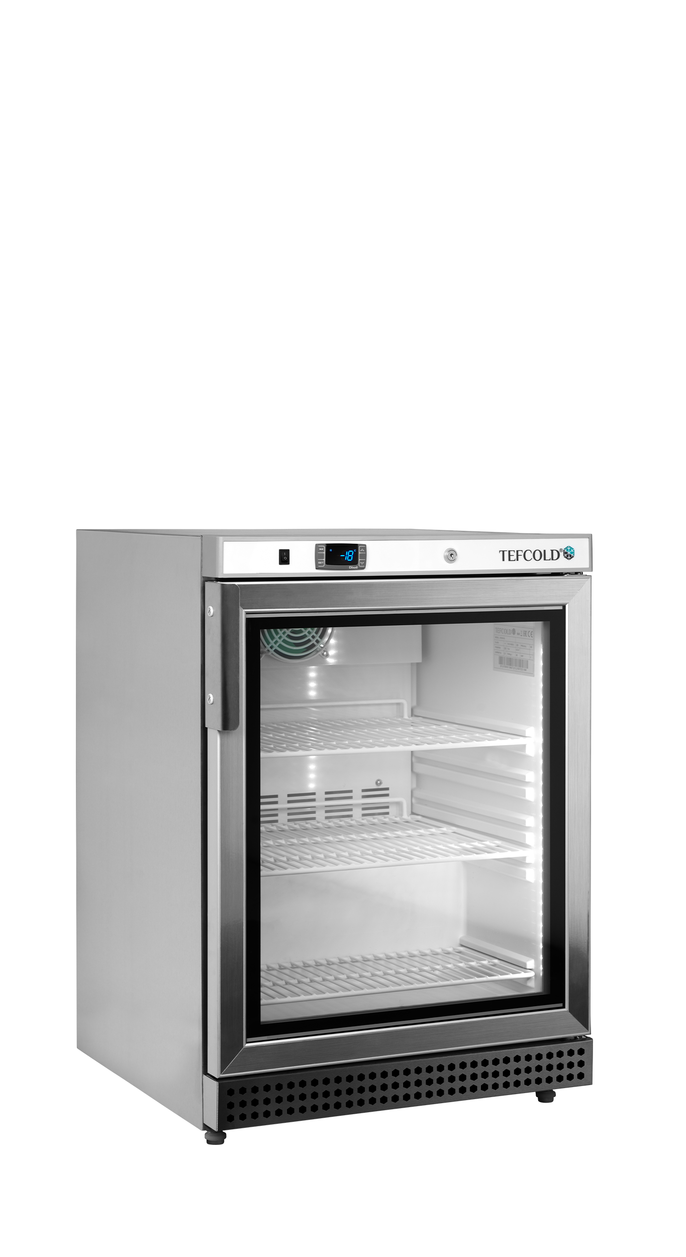 Mini Armoire refrigérée porte vitrée negative TEFCOLD-UF200VSG