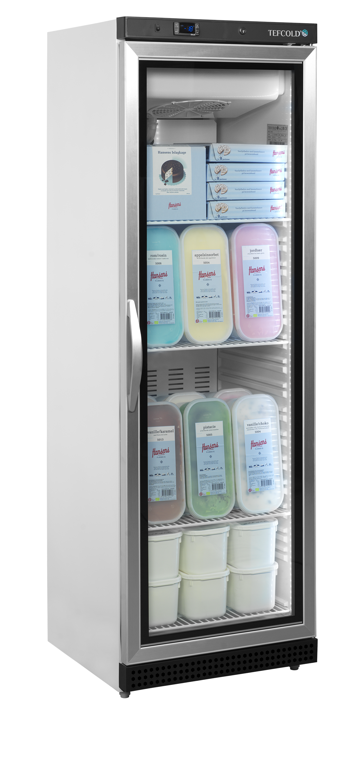 Congélateurs verticaux de vitrine TEFCOLD-UF400VG