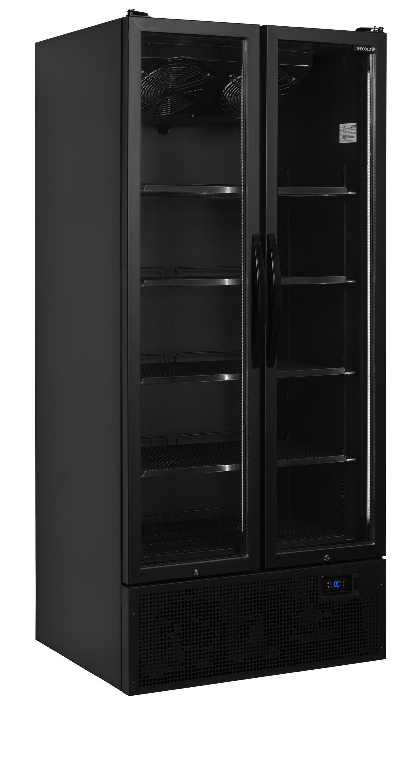 Vitrine réfrigérée noire TEFCOLD-FS890H BLACK
