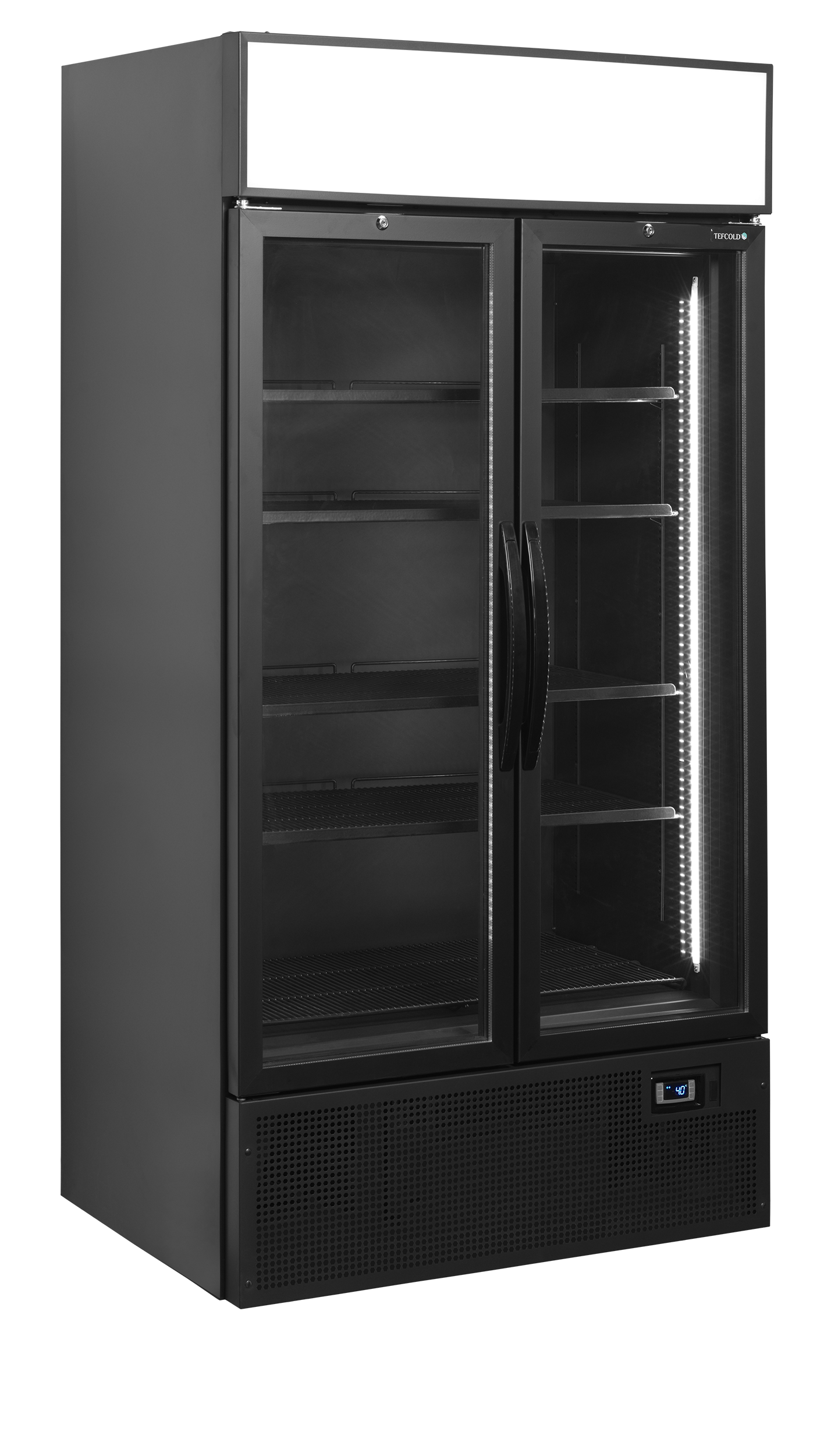 Vitrine réfrigérée noire TEFCOLD-FSC1000H BLACK