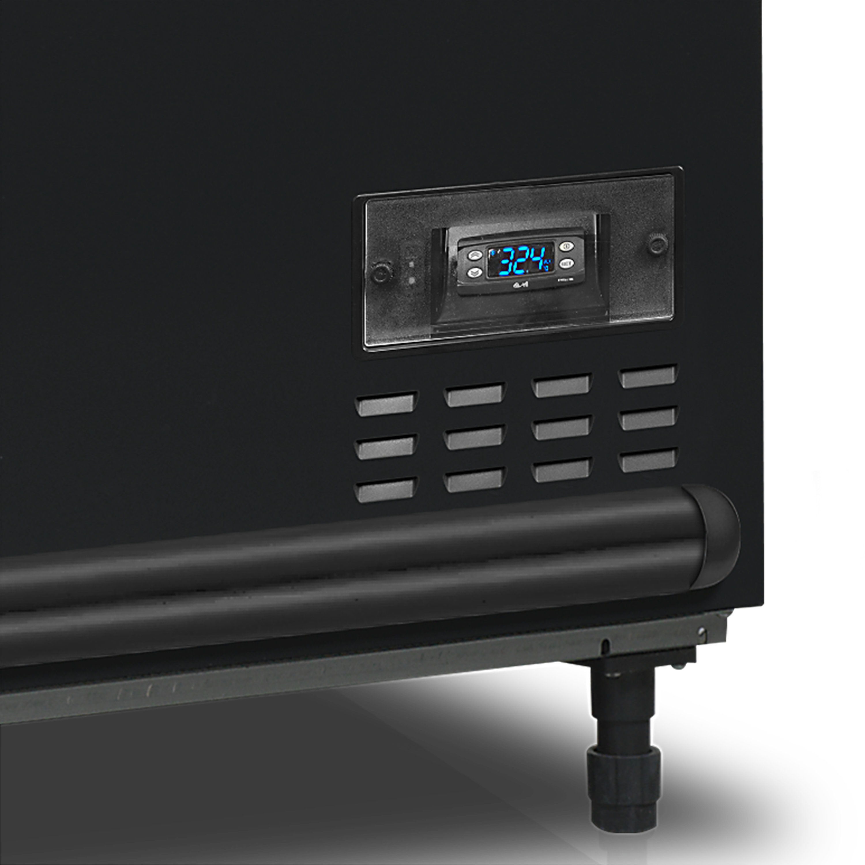 Réfrigérateur / congélateur de supermarché noir TEFCOLD-SFI145B-CF VS