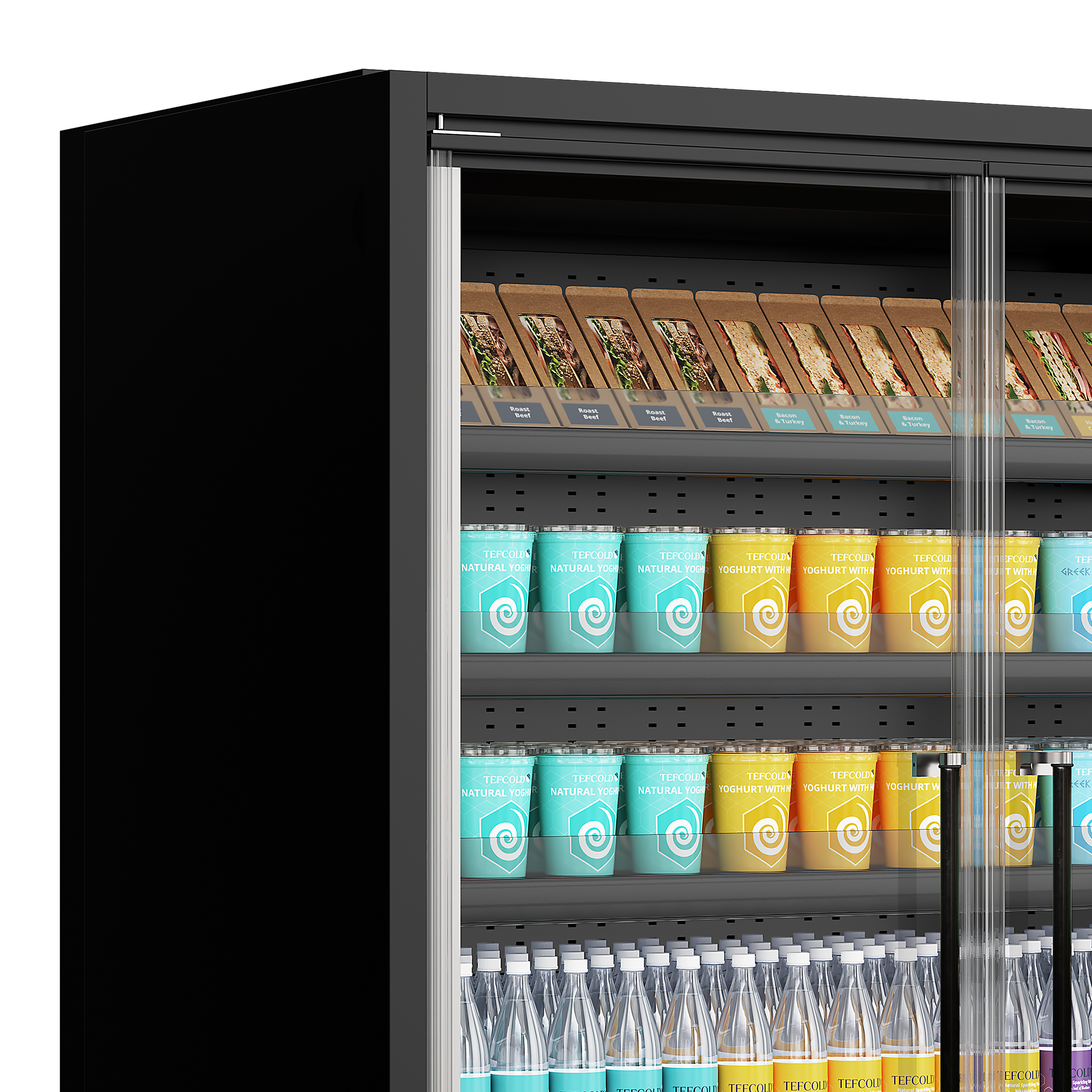 Vitrine réfrigérée pour supermarché TEFCOLD-Galaxy+ GP10FGD Black