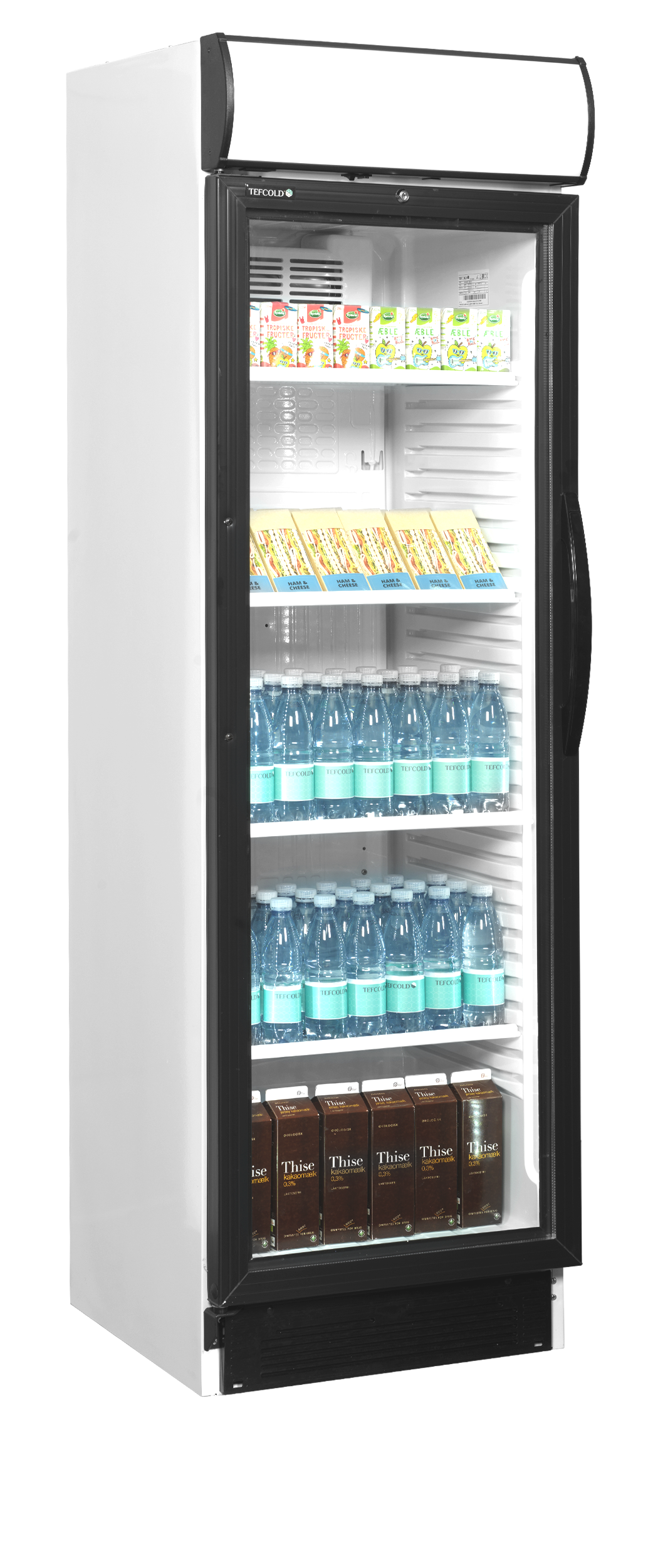 Réfrigérateur à boissons, charnières côté gauche TEFCOLD-CEV425CP 2 LED L/H