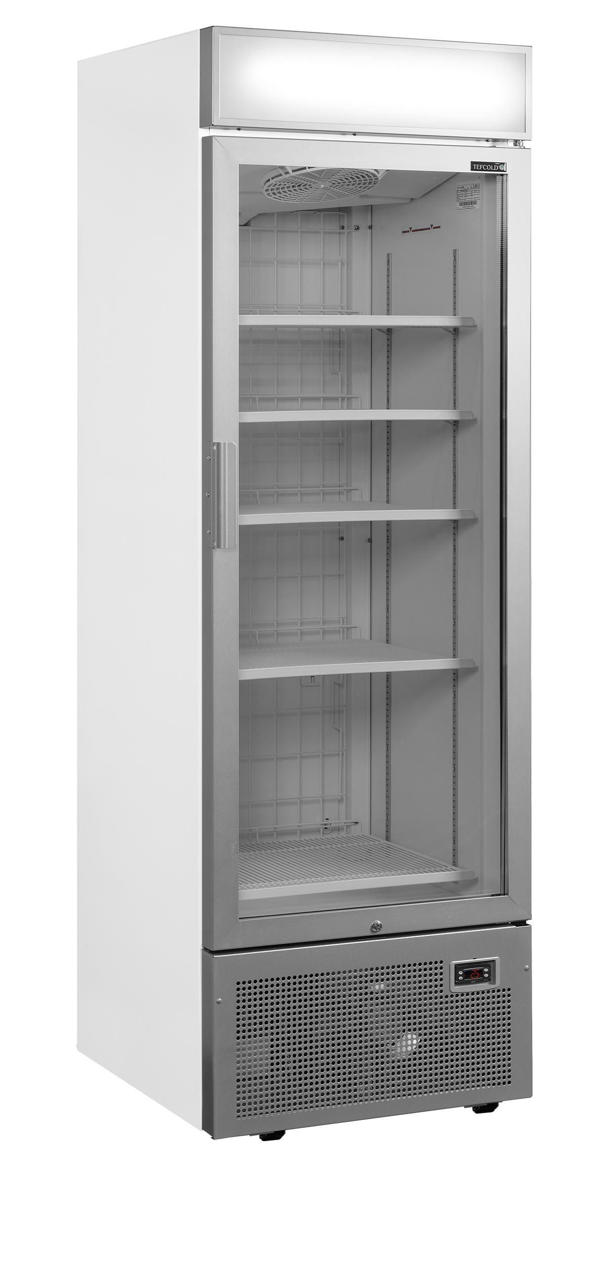 Congélateurs verticaux de vitrine TEFCOLD-UFSC1450GCP NF Silver