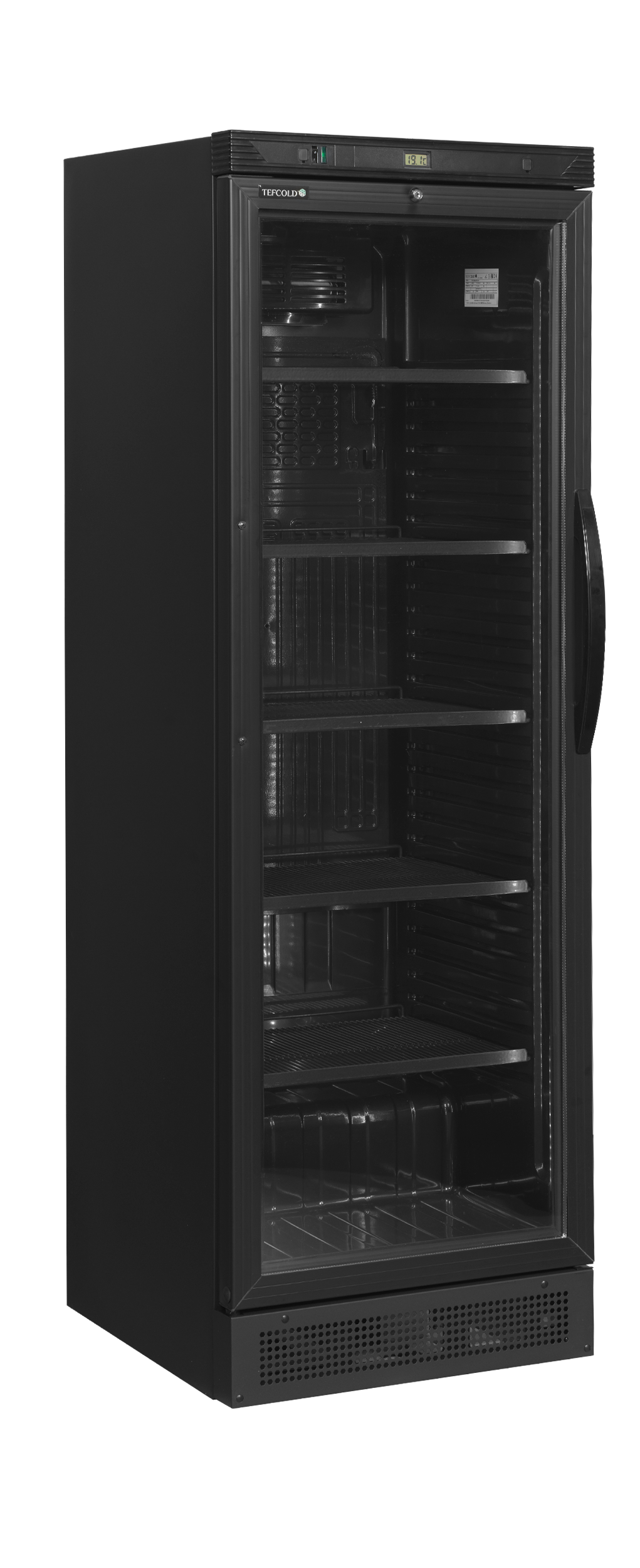Armoire à boissons , charnières côté gauche TEFCOLD-CEV425 BLACK L/H