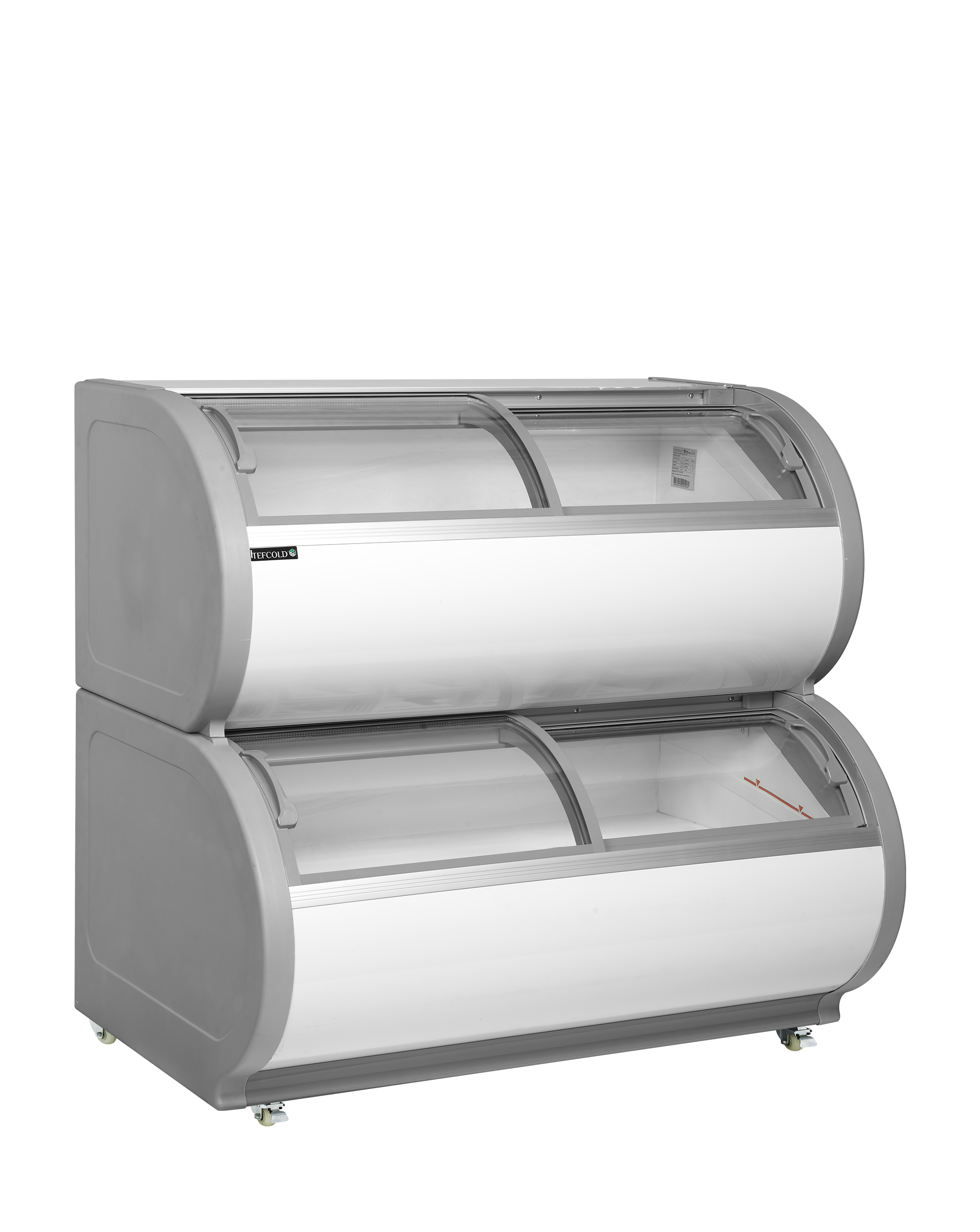 Vitrine froid négatif à deux niveaux TEFCOLD-TD500