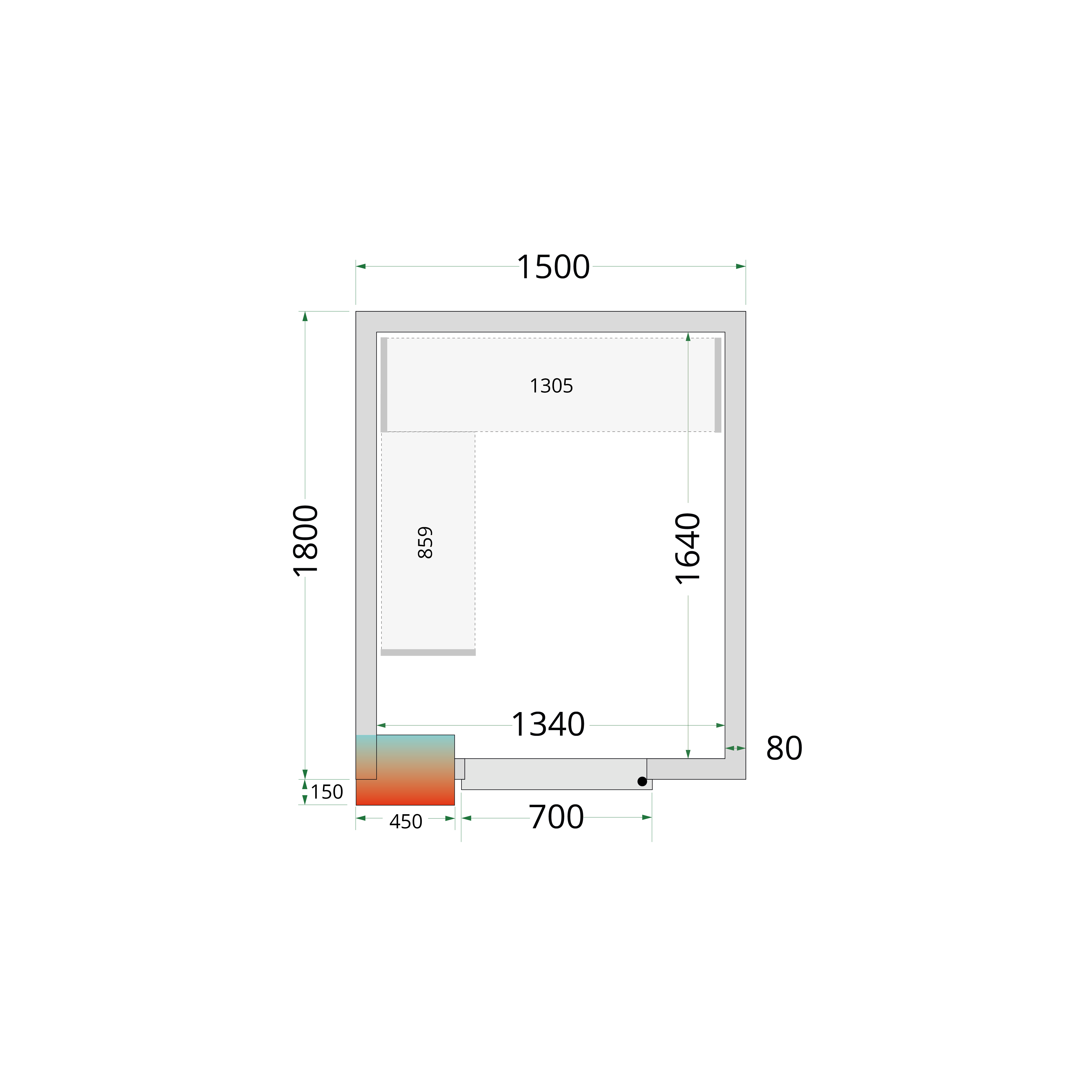 CRPF1518 TEFCOLD-Shelf Rack System Kit