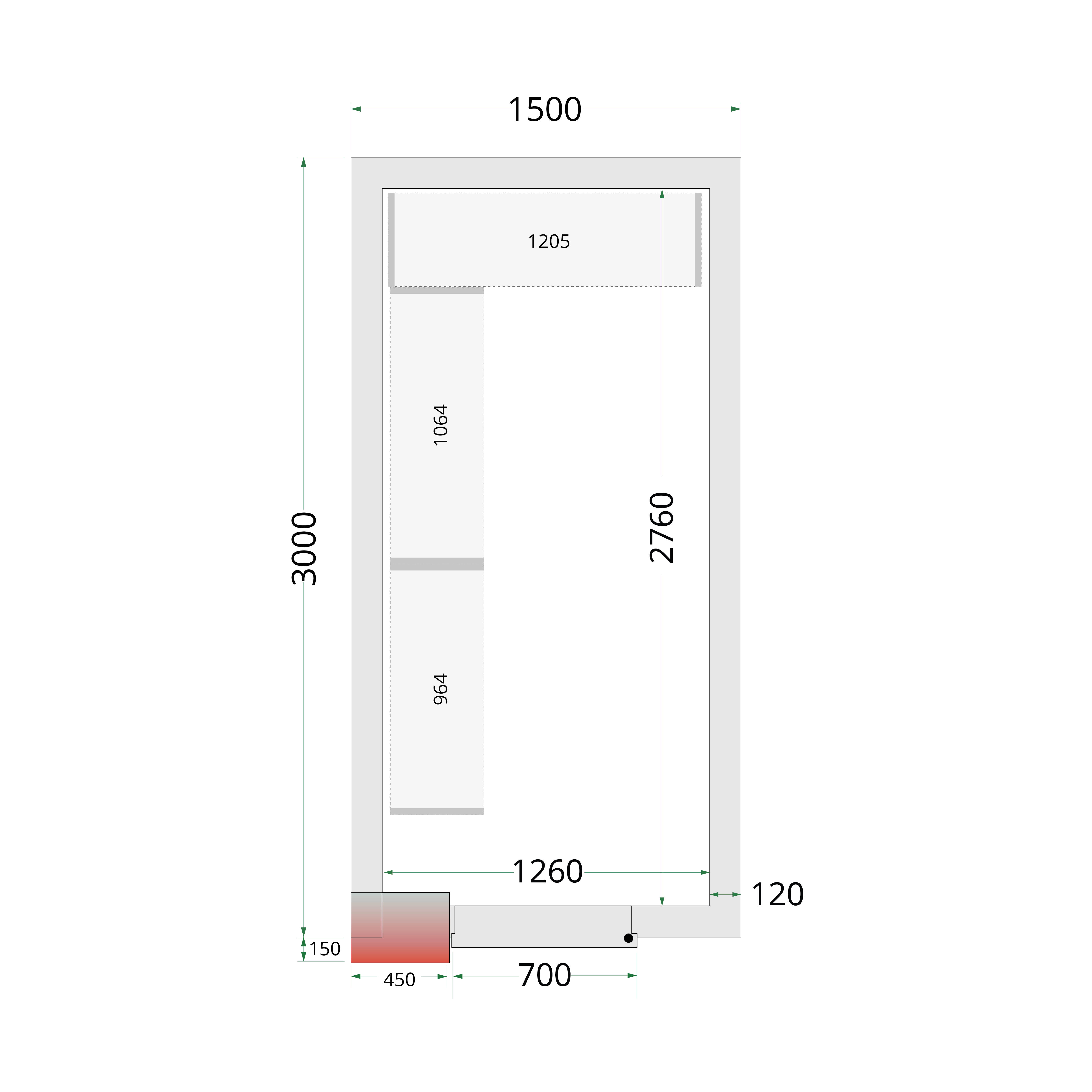 CRNF1530 TEFCOLD-Shelf Rack System Kit
