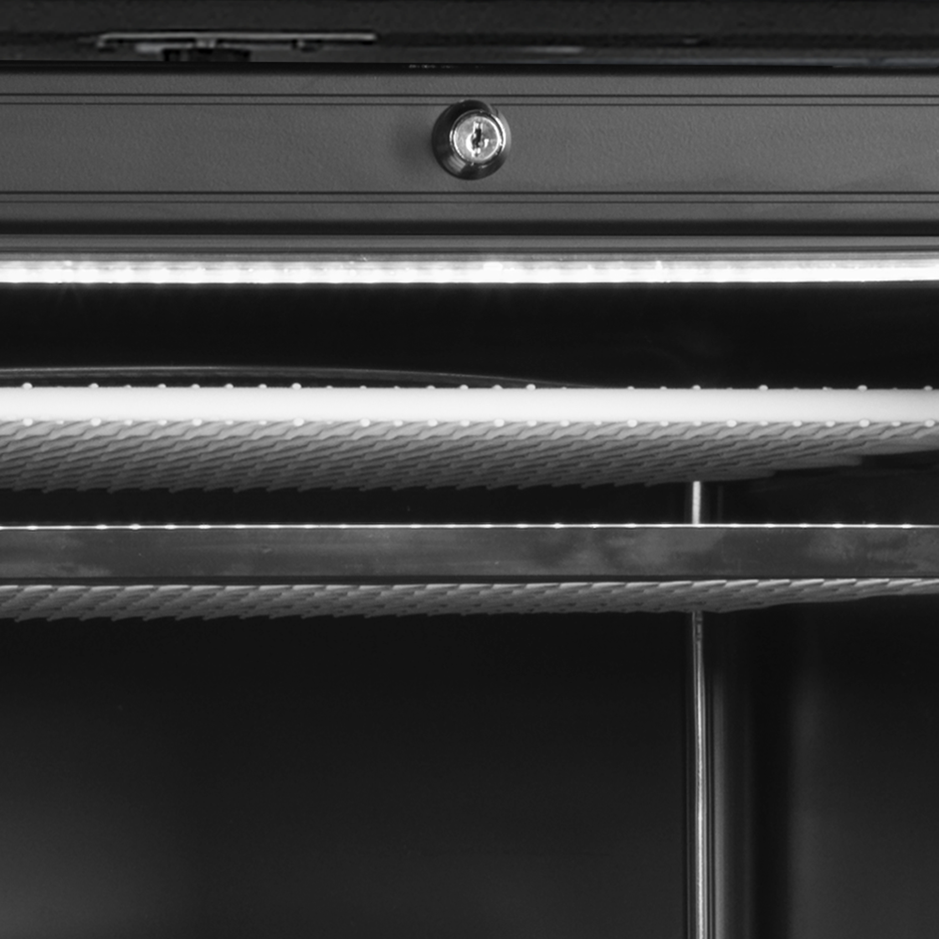 Congélateur vitré noir TEFCOLD-UFSC371GCP Black