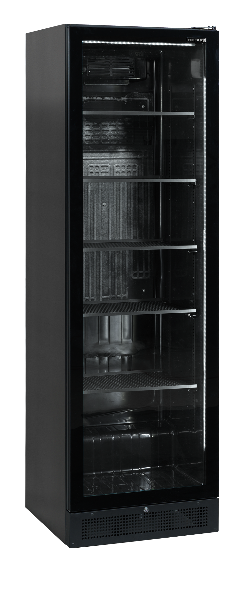 Vitrine réfrigérée noire TEFCOLD-SCU1425 FRAMELESS