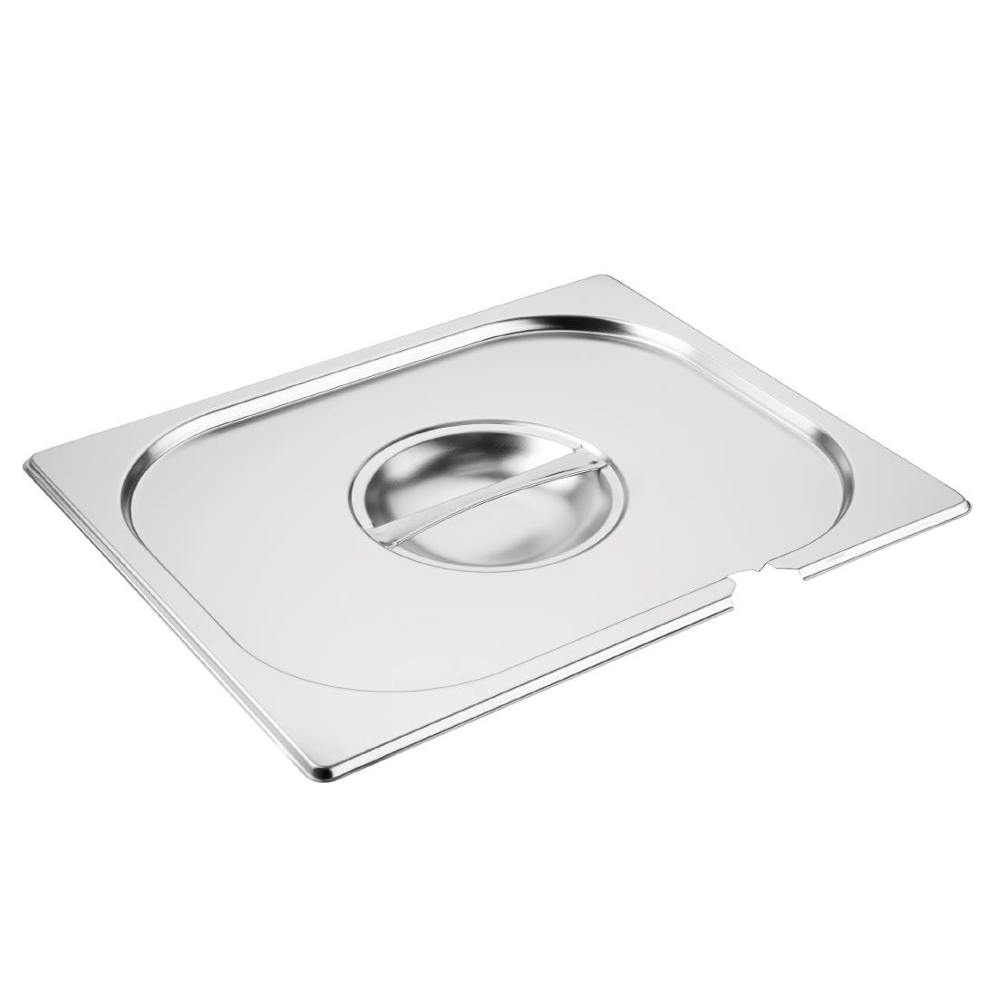 Couvercle inox GN 1/2 avec encoche Vogue CB171