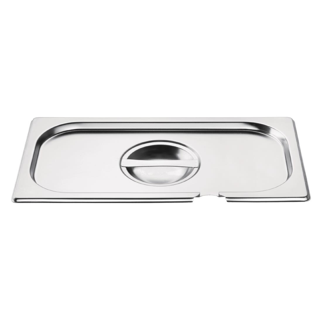 Couvercle inox GN 1/3 avec encoche Vogue CB173