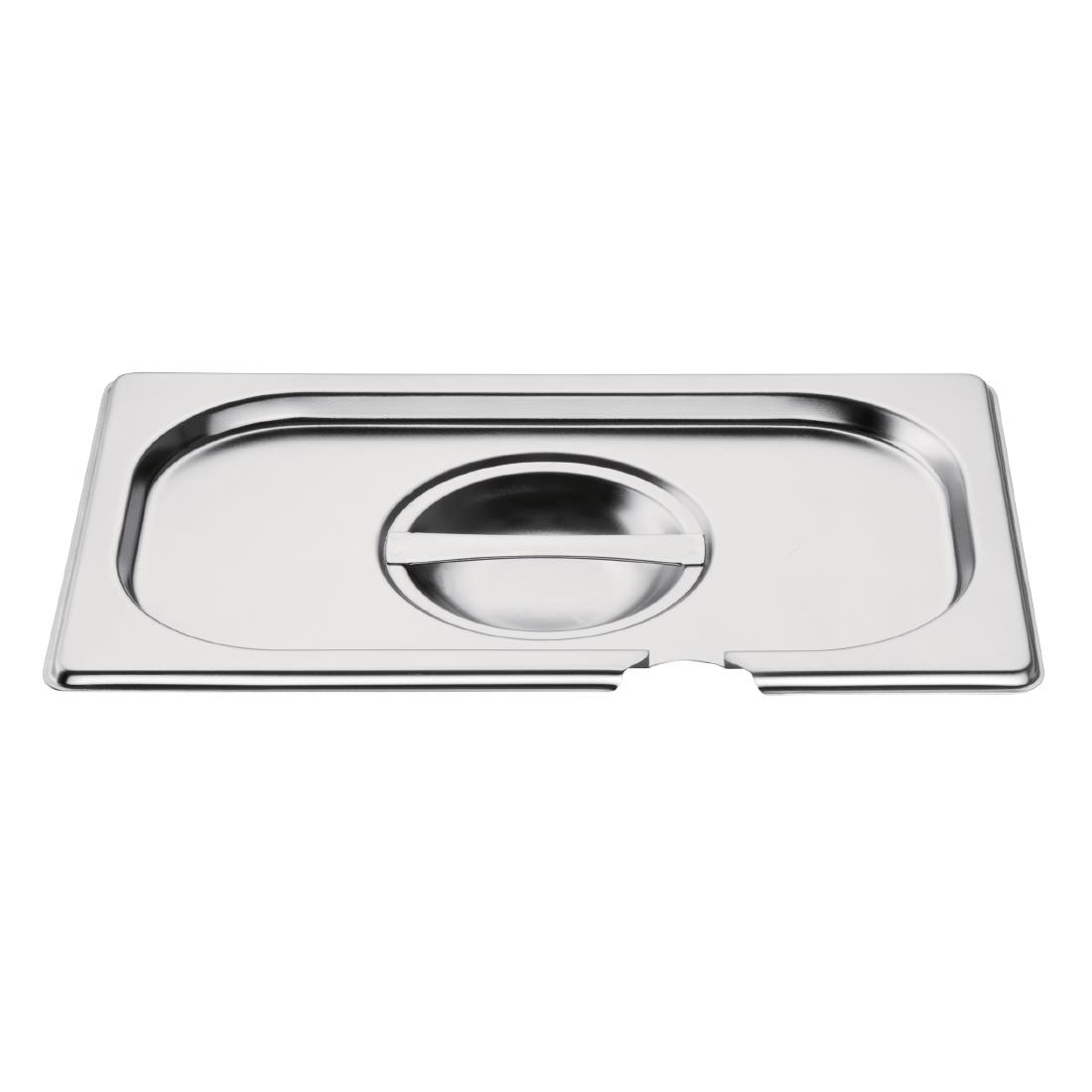 Couvercle inox GN 1/4 avec encoche Vogue CB174