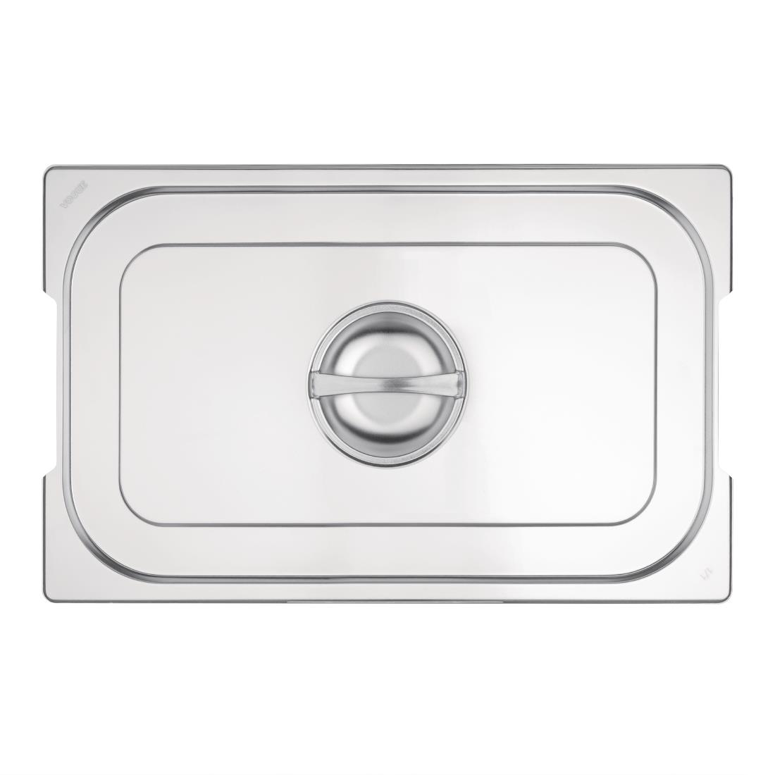 Couvercle inox GN 1/1 avec poignée Vogue CB181