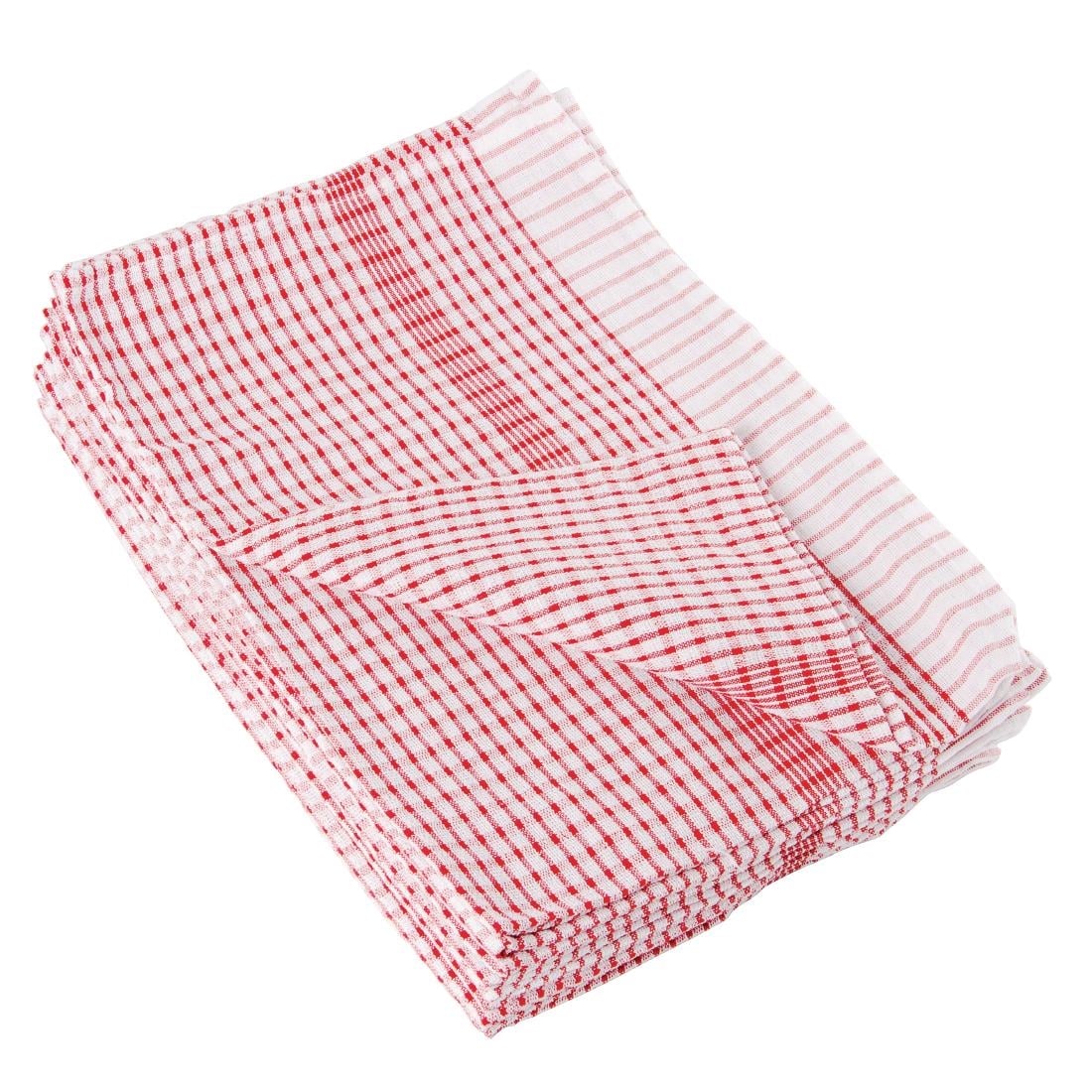 Torchons Vogue Wonderdry rouges (Lot de 10) CC595