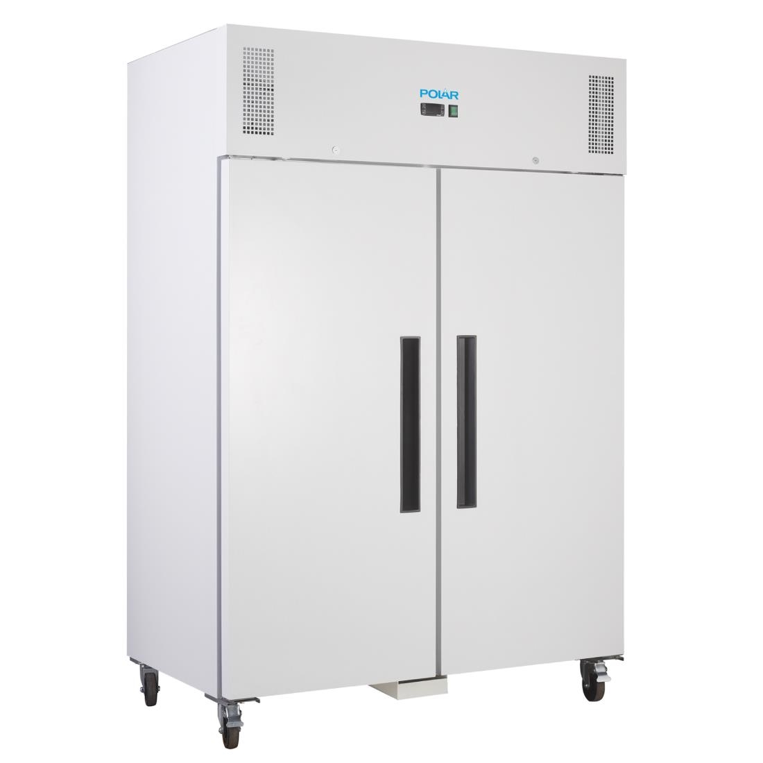 Armoire réfrigérée positive GN double porte blanche Polar Série G 1200L CC663