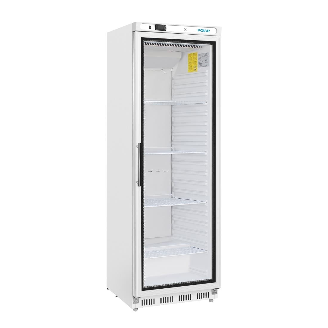 Vitrine réfrigérée positive blanche Polar Série C 400L CD087