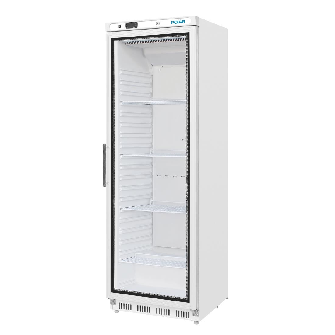 Vitrine réfrigérée positive blanche Polar Série C 400L CD087