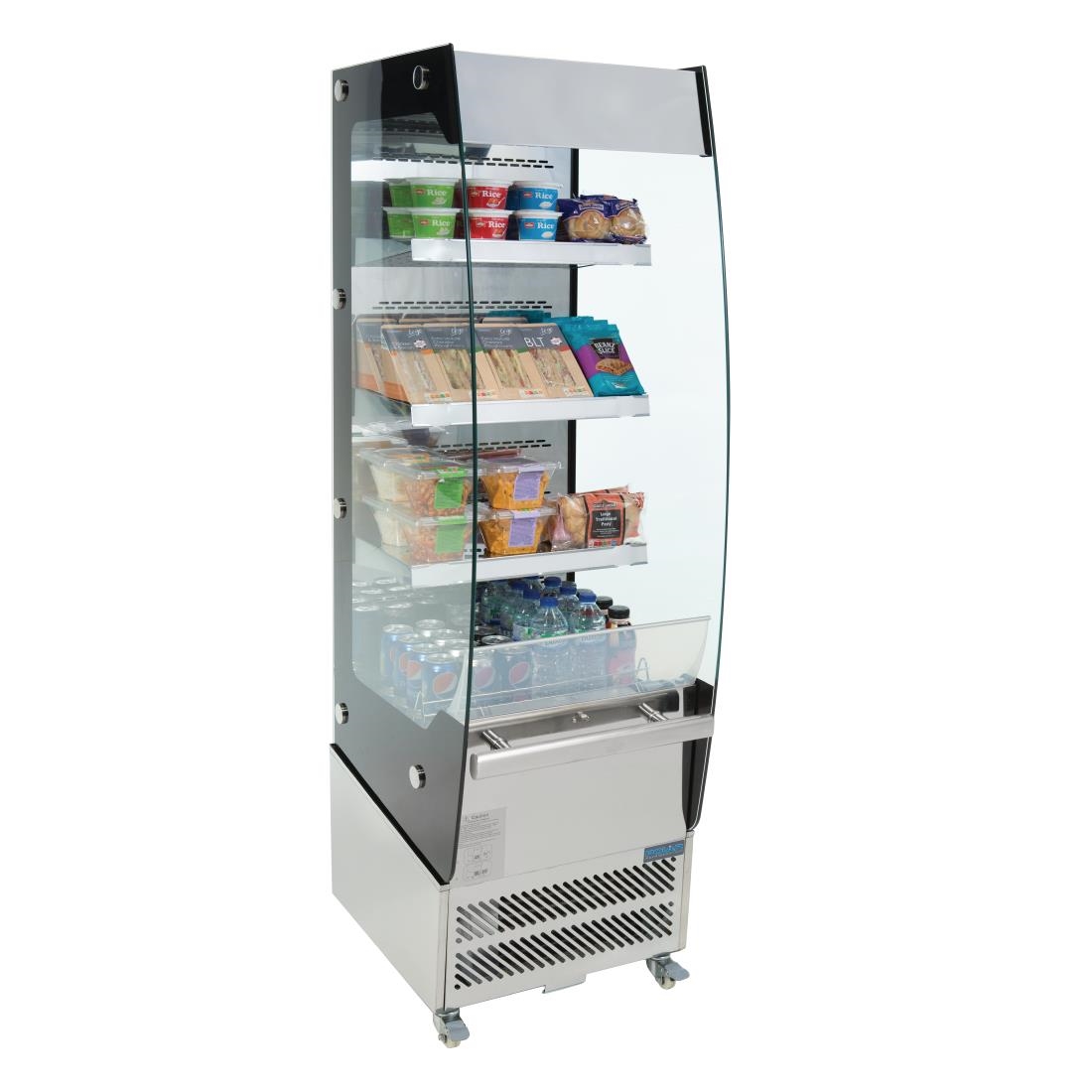 Vitrine positive libre service plusieurs niveaux 220L Polar Série G CD239