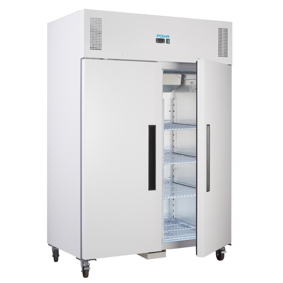 Armoire réfrigérée négative GN double porte Polar blanche Série G 1200L CD616