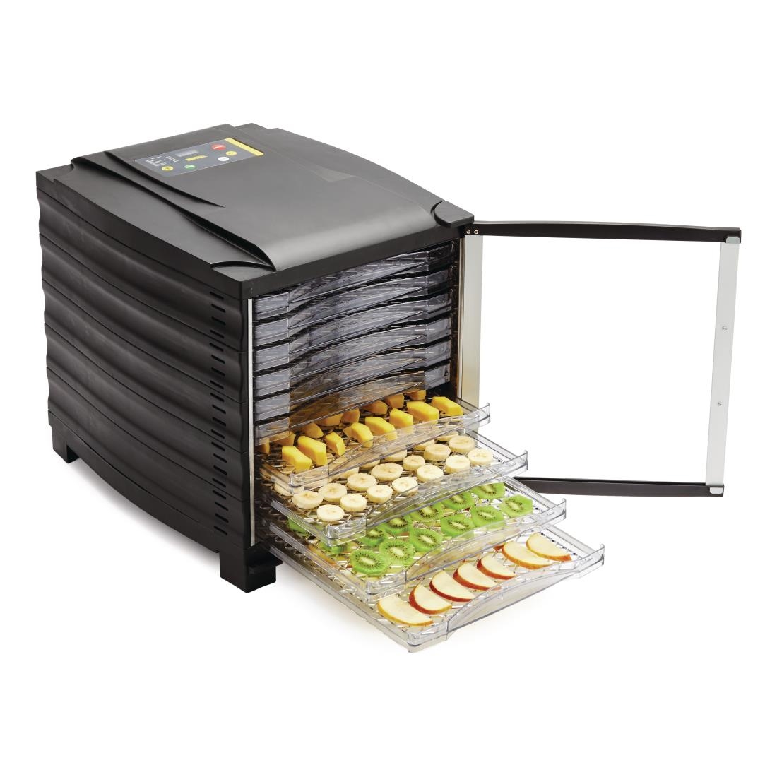 Déshydrateur 10 plateaux avec minuterie et porte Buffalo CD965