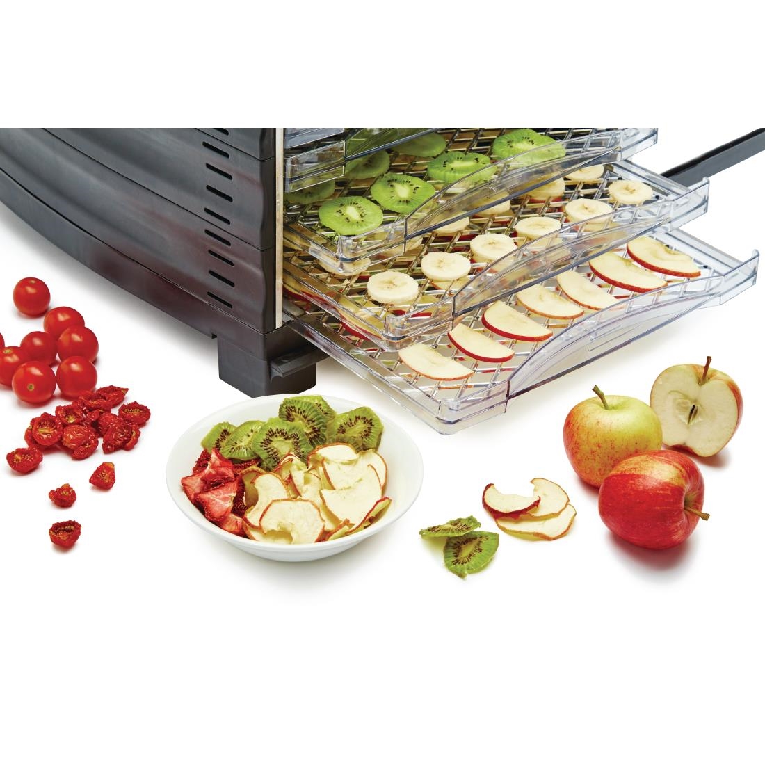 Déshydrateur 10 plateaux avec minuterie et porte Buffalo CD965