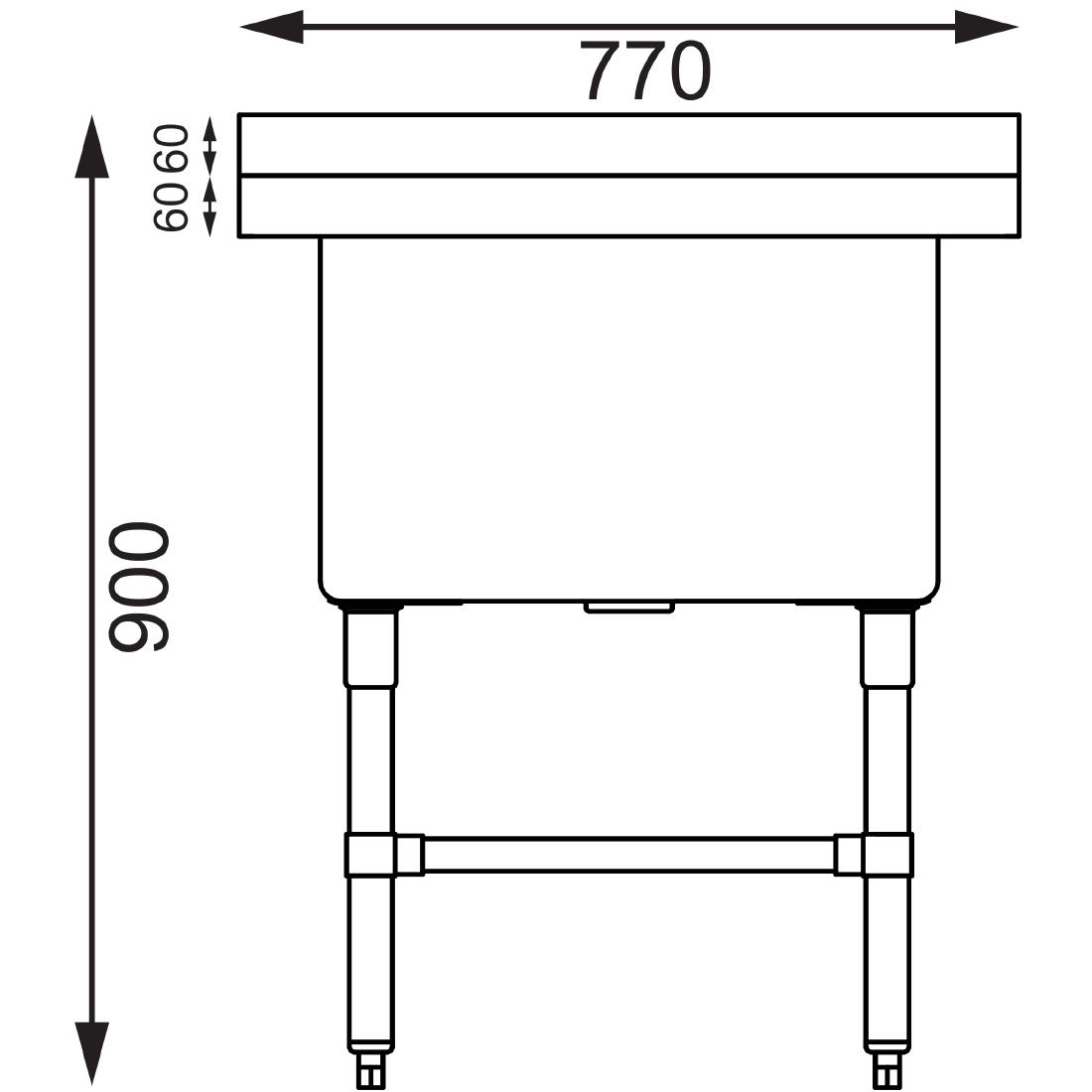 Evier profond Vogue CE141