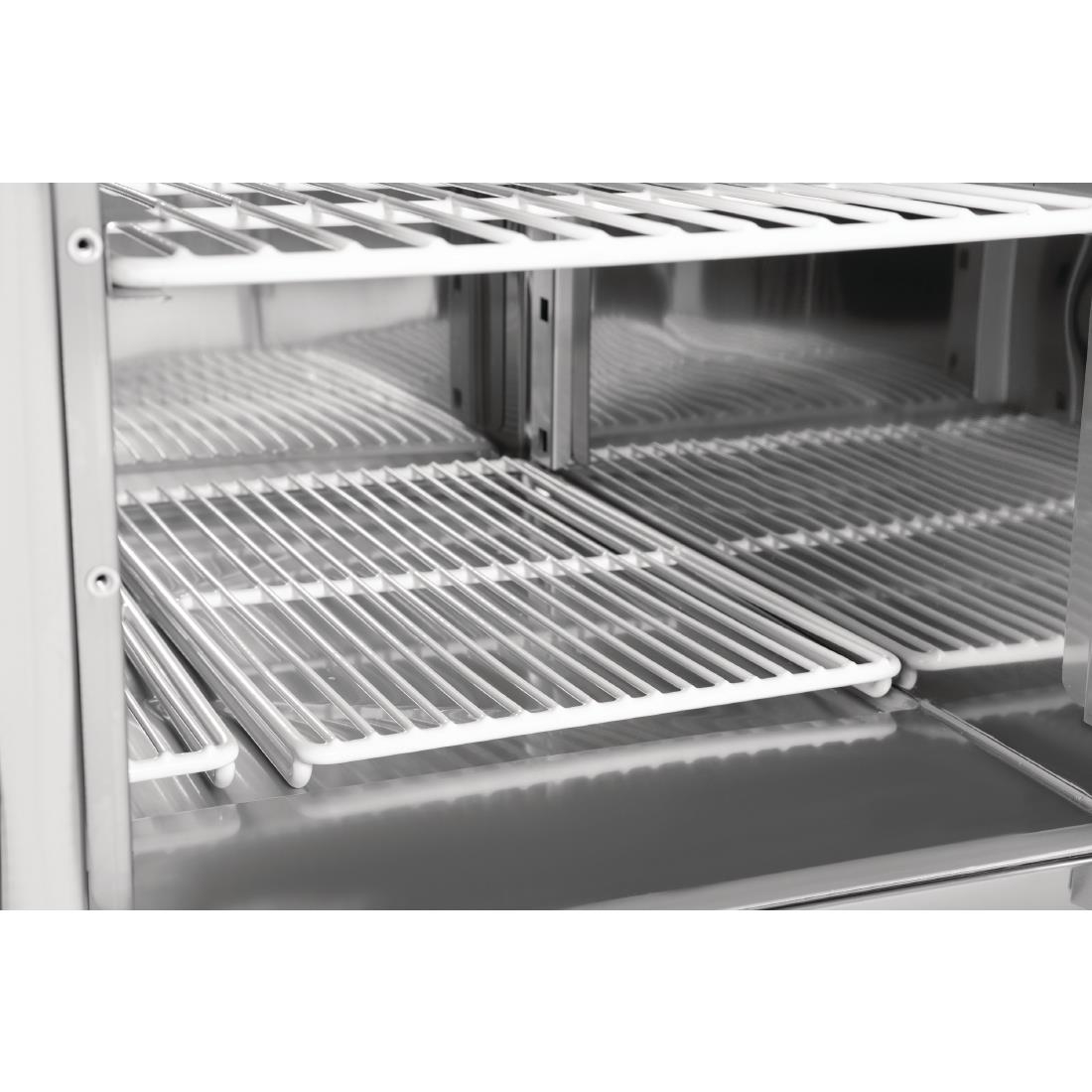 Table réfrigérée positive plan de travail en marbre Polar Série G 2 portes 240L CL108