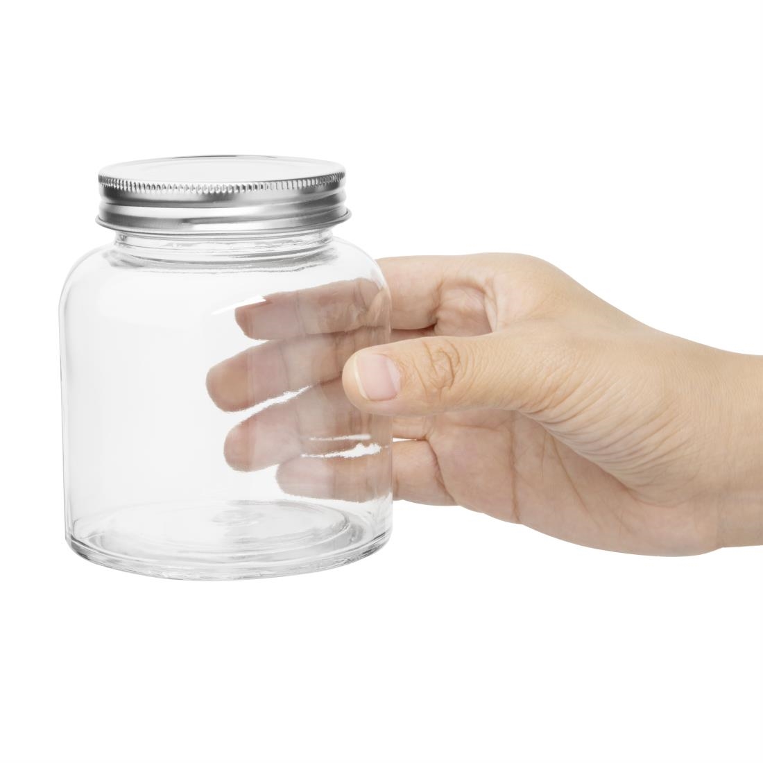 Bocaux à conserves en verre avec couvercle à visser Vogue 330ml (lot de 6) CP082