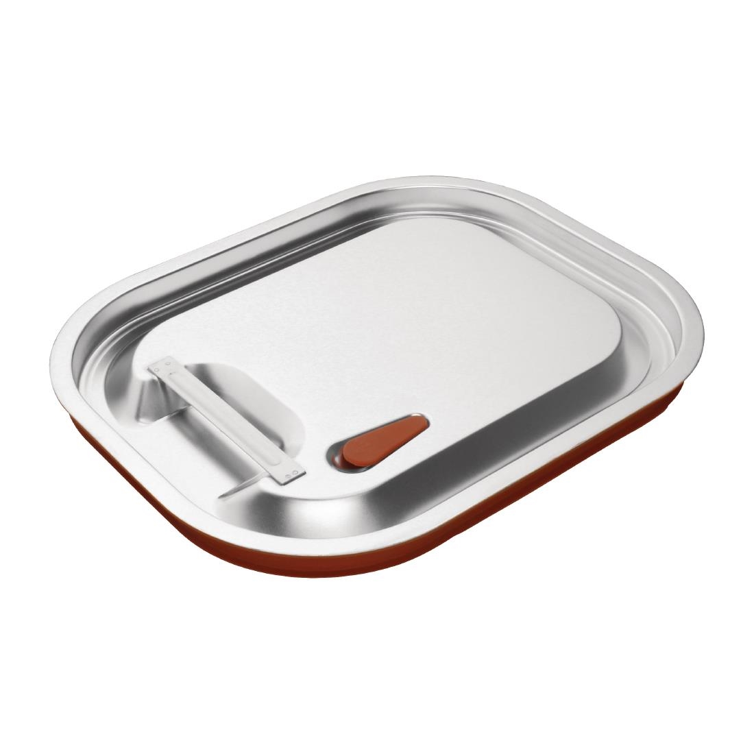 Couvercle hermétique inox et silicone Vogue GN 1/2 CP269