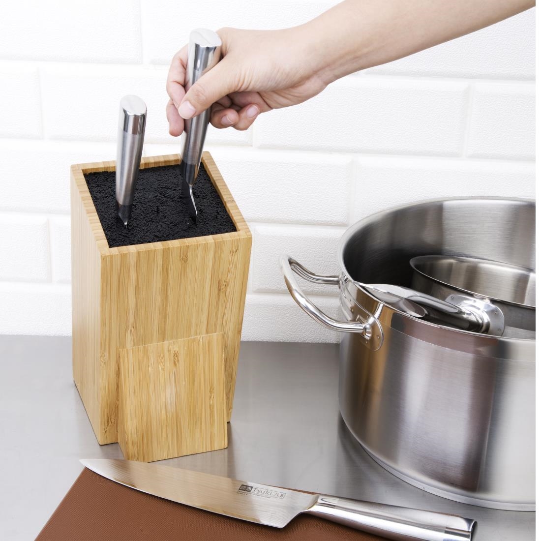 Bloc couteaux universel en bois Vogue CP862