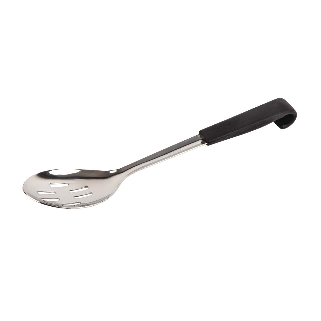 Cuillère de service perforée manche noir Vogue 34 cm CS911