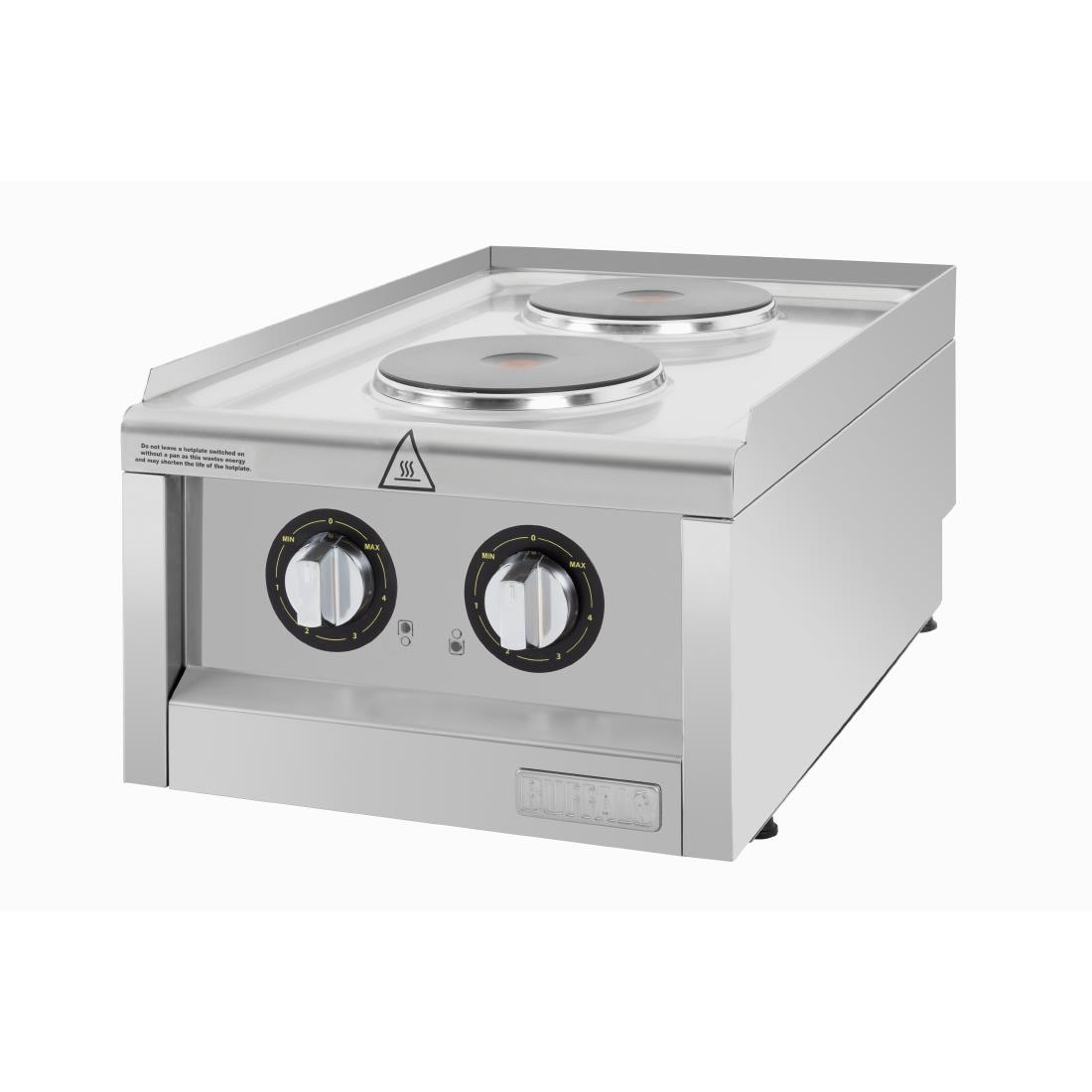 Table de cuisson électrique 2 feux Buffalo Série 600 CU472